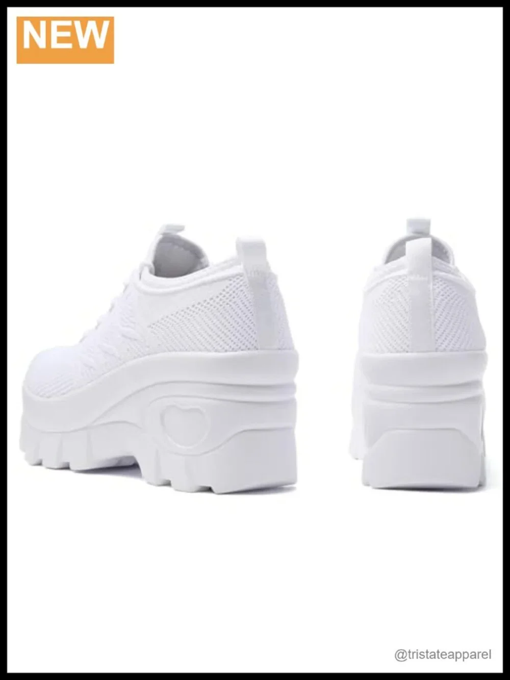 Chunky Platform Orthopedic Walking Shoes Knitted Breathable Lace Up Arch Support